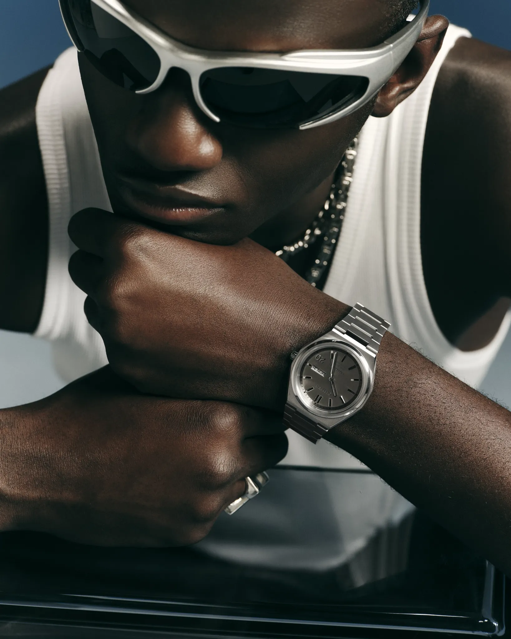 Zenshin Three-Hand x Hypebeast Silver-Tone Dial Super Titanium